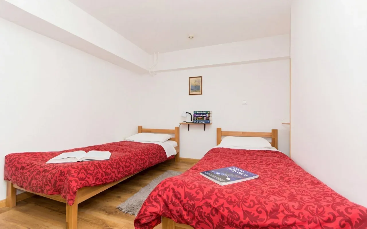 Dormitory apartment living space