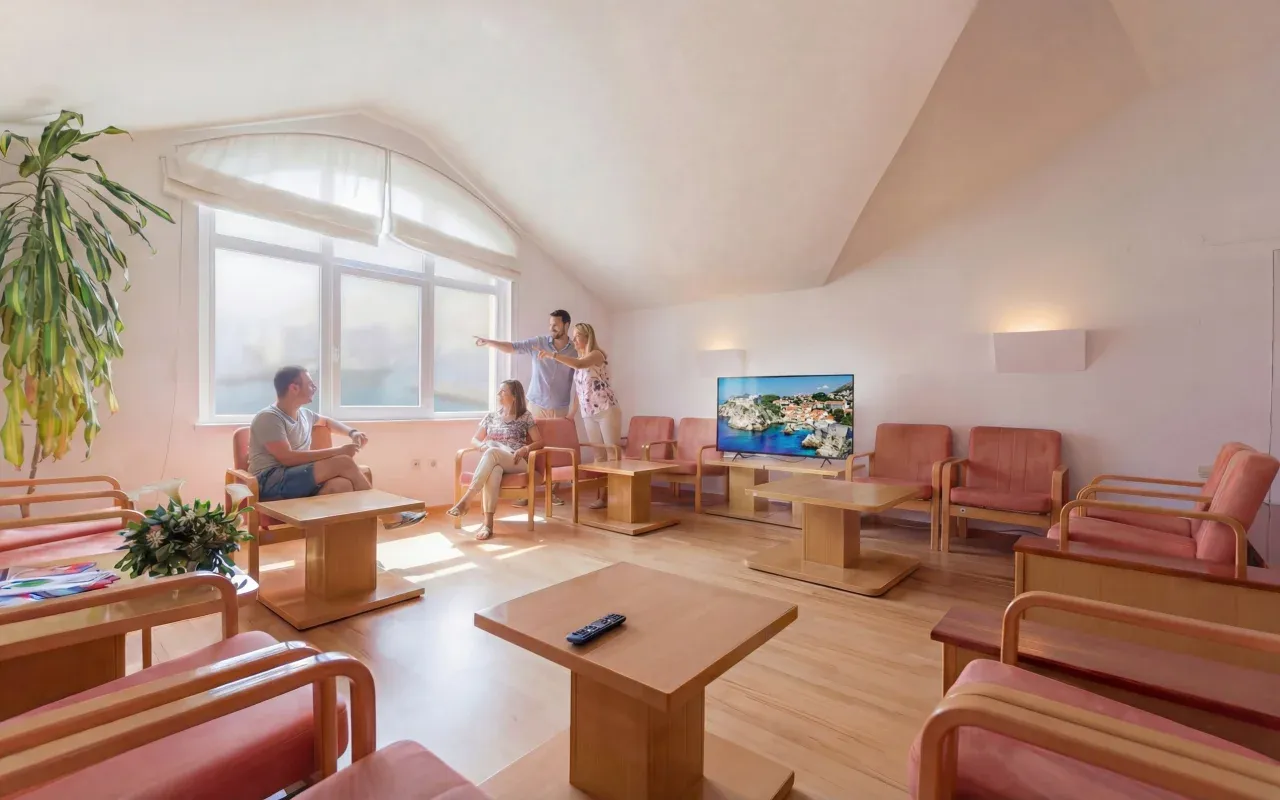 Dormitory interior lounge area